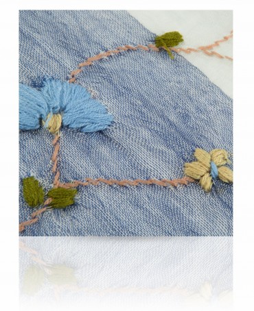 Палантин Женский ZW.EMB/TAU.BLUE